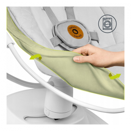 Lionelo - Balansoar multifunctional Bella Electric cu ecran tactil si telecomanda Gri [15]