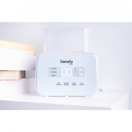Lionelo - Incalzitor biberoane ThermUp Double, 2 biberoane, 3 - 5 min, Temperatura constanta pana la 24 h, Sterilizare, Dezghetare, Fara BPA, Alb [2]