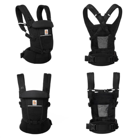 Marsupiu Adapt Soft Flex Mesh Onyx Black Ergobaby [2]