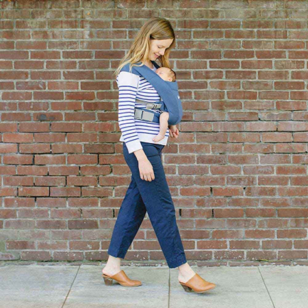 Marsupiu Ergobaby Embrace Soft Navy [3]