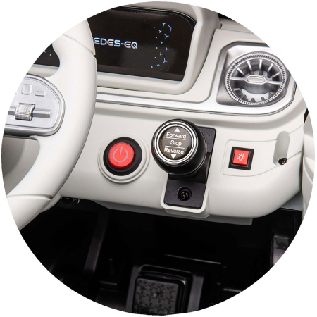 Masinuta electrica Chipolino SUV Mercedes EQG cu scaun din piele si roti EVA black [10]