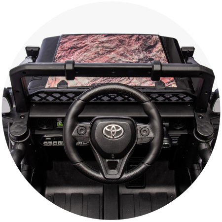 Masinuta electrica Chipolino Toyota FJ Cruiser cu roti EVA granite [9]