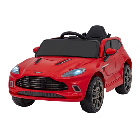 Masinute si motociclete electrice - Masinuta electrica cu telecomanda ASTON MARTIN DBX, roti EVA, scaun tapitat, 105x62x48 cm, putere 100W - Rosu