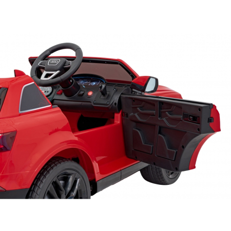 Masinuta electrica cu telecomanda AUDI Q7 NEW LIFT, roti EVA, scaun tapitat, 117x67x54 cm, putere 70W - Rosu [8]