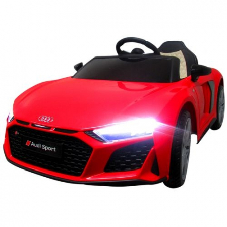 Masinute si motociclete electrice - Masinuta electrica cu telecomanda Audi R8 - 107 cm R-Sport - Rosu