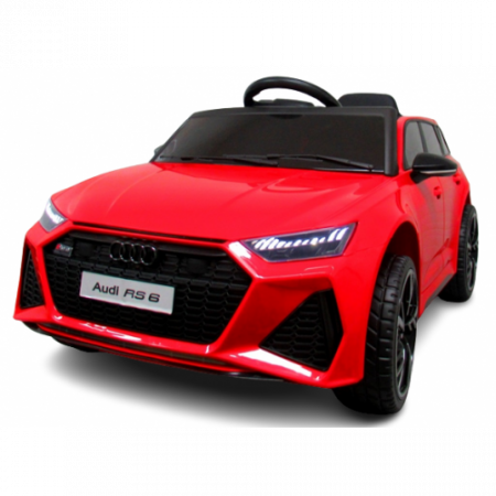Masinute si motociclete electrice - Masinuta electrica cu telecomanda Audi RS6 R-Sport - Rosu