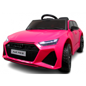 Masinute si motociclete electrice - Masinuta electrica cu telecomanda Audi RS6 R-Sport - Roz