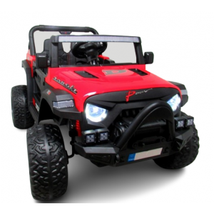 Masinuta electrica cu telecomanda Auto X16, 110x70x68 cm, varsta 1-5 ani, roti EVA, scaun din piele ECO, putere 90W, R-Sport - Rosu [4]