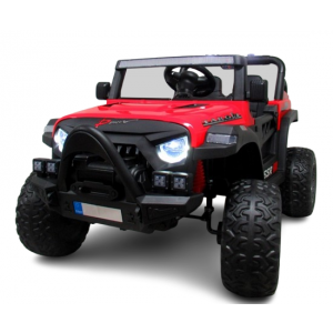 Masinuta electrica cu telecomanda Auto X16, 110x70x68 cm, varsta 1-5 ani, roti EVA, scaun din piele ECO, putere 90W, R-Sport - Rosu [1]