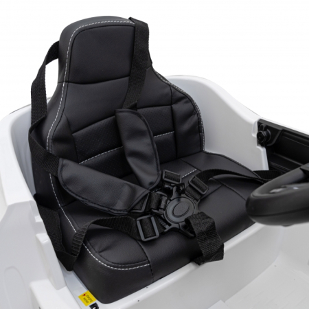 Masinuta electrica cu telecomanda MERCEDES BENZ AMG EQA, roti EVA, scaun tapitat, 101x69x53 cm, putere 70W - Alb [5]