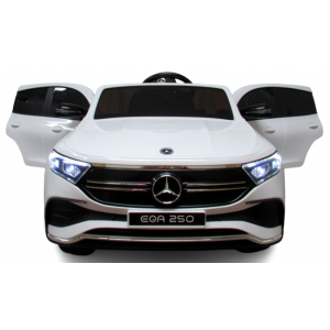 Masinuta electrica cu telecomanda, roti din spuma EVA, scaun din piele ecologica, varsta 1-5 ani, MERCEDES EQA250 - Alb [3]