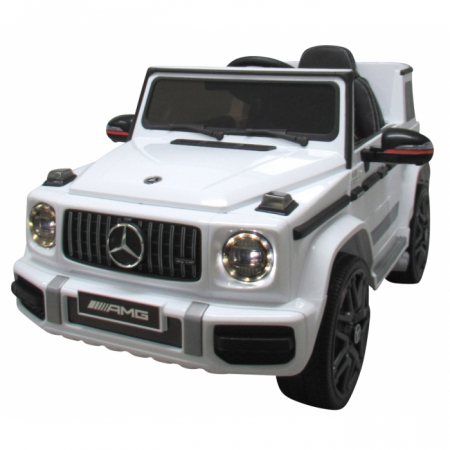 Masinute si motociclete electrice - Masinuta electrica cu telecomanda, roti EVA, scaun piele Mercedes G63