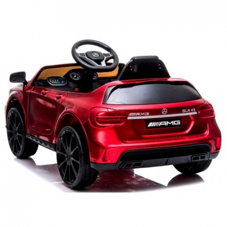 Masinuta electrica cu telecomanda, roti EVA, scaun piele, varsta 1-4 ani, Mercedes GLA45 - Cherry [1]