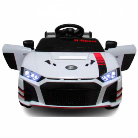 Masinuta electrica cu telecomanda si functie de balansare Cabrio A1 R-Sport - Alb (varsta 1-4 ani) [1]