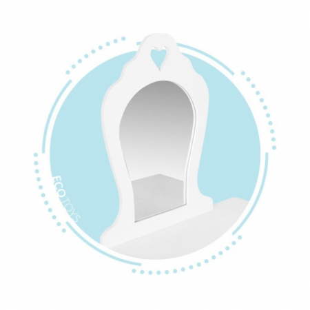 Masuta de toaleta pentru copii 43 x 65 x 110 cm Ecotoys FH-KF200011 - Alb [3]