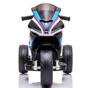 Motocicleta electrica pentru copii BMW HP4, 84x55x42 cm, varsta 2-5 ani, roti si scaun din plastic, putere 60W - Albastru [3]
