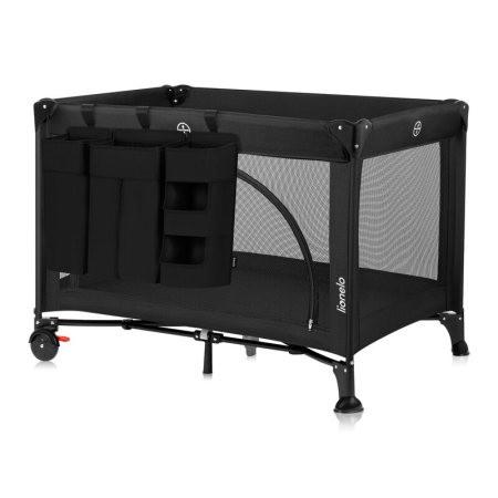 Organizator multifunctional, Lionelo, Sidepocket L, 58x11x58 cm, 3 parti independente cu multiple buzunare, Universal, Constructie ranforsata, Negru [4]