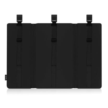 Organizator multifunctional, Lionelo, Sidepocket L, 58x11x58 cm, 3 parti independente cu multiple buzunare, Universal, Constructie ranforsata, Negru [5]
