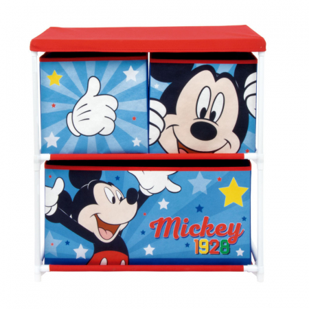 Dulap si cutii jucarii - Organizator pentru jucarii cu structura metalica Mickey Mouse - Arditex