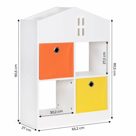Organizator pentru jucariile copiilor in forma de casuta Ecotoys ZKB-03A [3]