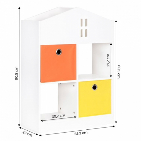 Organizator pentru jucariile copiilor in forma de casuta Ecotoys ZKB-3 [5]