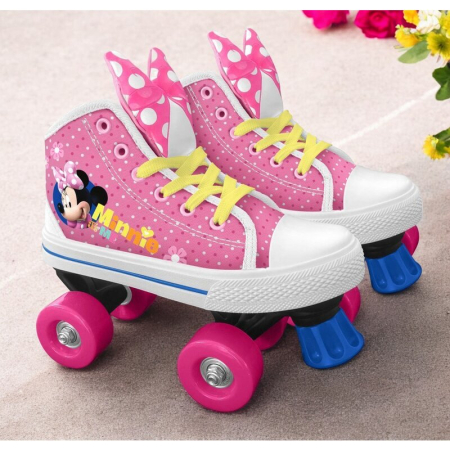 Patine cu rotile, Stamp, Minnie It's Me, cu 4 roti, Marime 28, Pana la 60 kg, 5 ani+, Roz [1]
