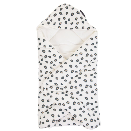 Paturici copii - Paturica de infasat Childhome Jerse 75x75 cm, Leopard