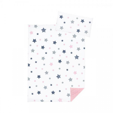 Paturici copii - Paturica si perna pink V101 marimea M