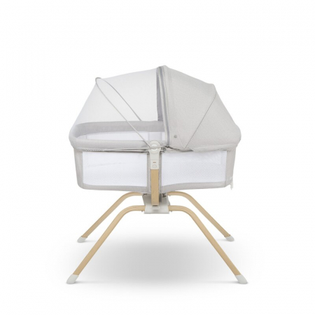 Patuturi pliabile si tarcuri de joaca - Patut balansoar Lionelo Malin Evo 3 in 1 Bej natural