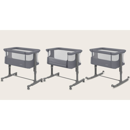 Patut co-sleeper Lionelo Aurora 3 in 1 cu leganare si setare unghiulara cu saltea cu densitate T25 si geanta transport [2]