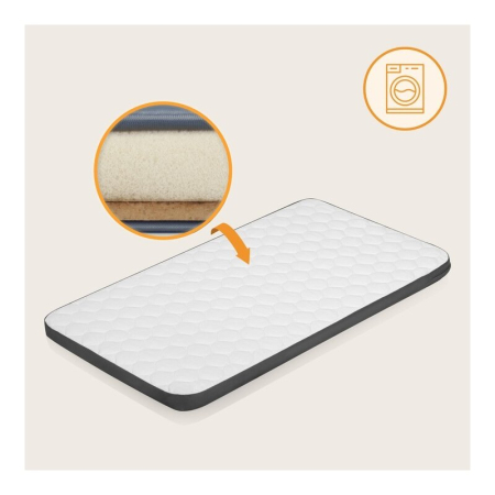 Patut co-sleeper Lionelo Aurora 3 in 1 cu leganare si setare unghiulara cu saltea cu densitate T25 si geanta transport [27]