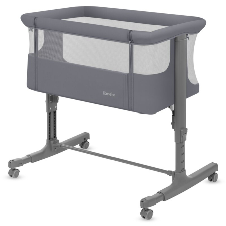 Patut co-sleeper Lionelo Aurora 3 in 1 cu leganare si setare unghiulara cu saltea cu densitate T25 si geanta transport [4]