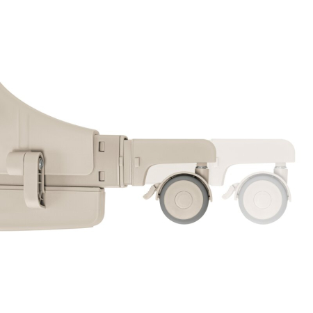 Patut co-sleeper, Lionelo, Pari, Multifunctional, Cu leganare, Reglabil in 6 pozitii pe inaltime, Saltea cu densitate T25, Geanta transport, 84x48x70-80 cm, Bej [12]