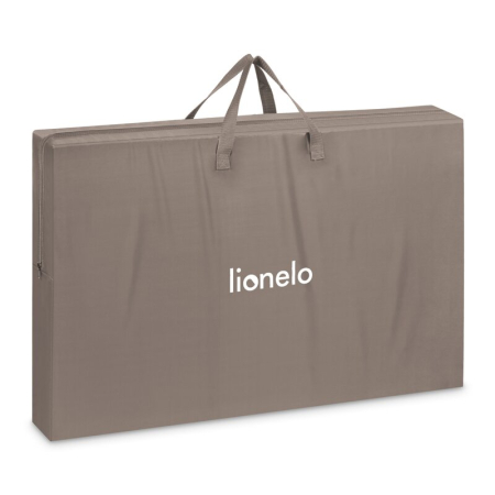 Patut co-sleeper, Lionelo, Pari, Multifunctional, Cu leganare, Reglabil in 6 pozitii pe inaltime, Saltea cu densitate T25, Geanta transport, 84x48x70-80 cm, Taupe [16]