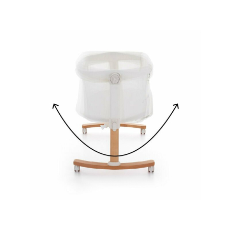Patut co-sleeper, Petite&Mars, Glory, 2 in 1, Cu leganare, Cu ajustare pe inaltime in 5 pozitii, Cu saltea, Pliabil, Geanta de transport inclusa,0 luni+, Greutate suportata: 9 kg, Bej [10]