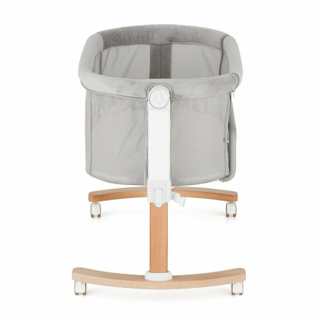 Patut co-sleeper, Petite&Mars, Glory, 2 in 1, Cu leganare, Cu ajustare pe inaltime in 5 pozitii, Cu saltea, Pliabil, Geanta de transport inclusa,0 luni+, Greutate suportata: 9 kg, Bej [6]