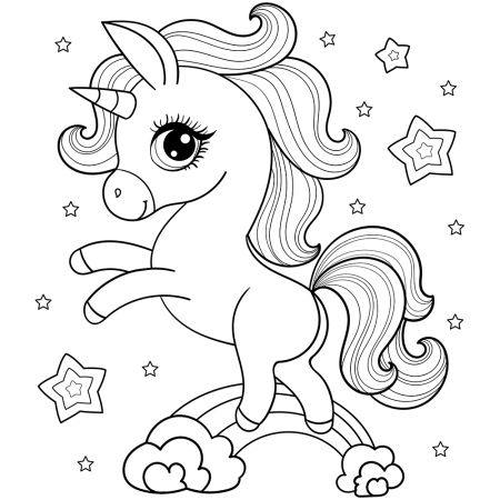 Patut copii din lemn Hubners Calisto Unicorn 120x60 cm maro [1]
