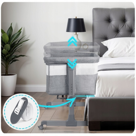 Patut cu laterala culisanta Nukido NK-243 - Gri [3]