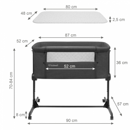 Patut cu laterala deschizabila Kidwell Snuzzy [6]