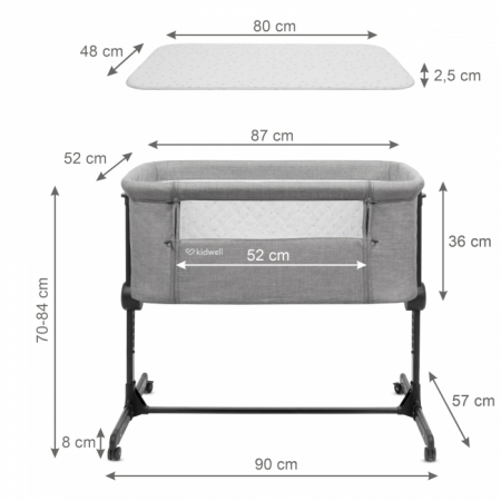 Patut cu laterala deschizabila Kidwell Snuzzy [8]