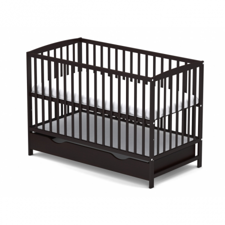 Patuturi lemn pana la 120 x 60 cm - Patut cu sertar VESSANTI ARES - Wenge