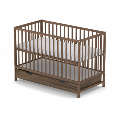 Patuturi lemn pana la 120 x 60 cm - Patut cu sertar VESSANTI CLASICO - Maro