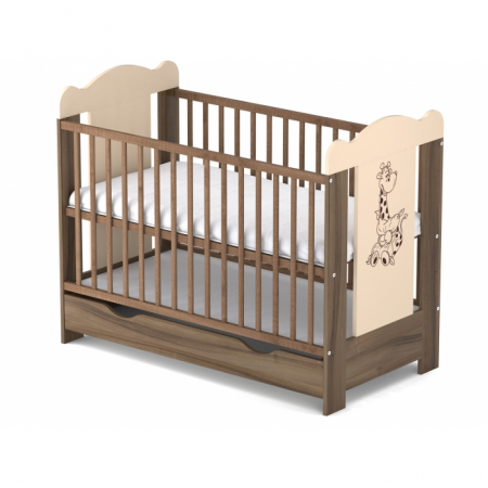 Camera copilului - Patut cu sertar VESSANTI ELLA - Maro