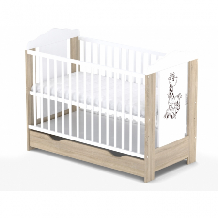 Camera copilului - Patut cu sertar VESSANTI ELLA - Stejar cu alb