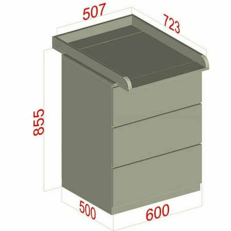 Patut din lemn Timmi Heart 120x60 cm, cu roti, din lemn de pin, MDF, Somiera reglabila, Alb - Qmini [25]