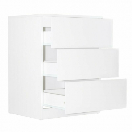 Patut din lemn Timmi Heart 120x60 cm, cu roti, din lemn de pin, MDF, Somiera reglabila, Alb - Qmini [24]