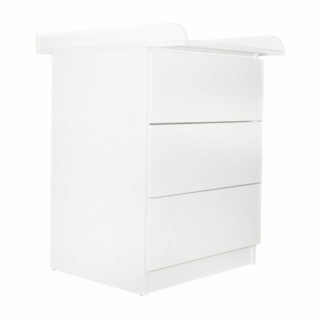 Patut din lemn Timmi Heart 120x60 cm, cu roti, din lemn de pin, MDF, Somiera reglabila, Alb - Qmini [18]