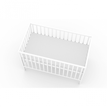 Patut fara sertar VESSANTI Clasico Alb + Saltea Cocos 12 cm [1]