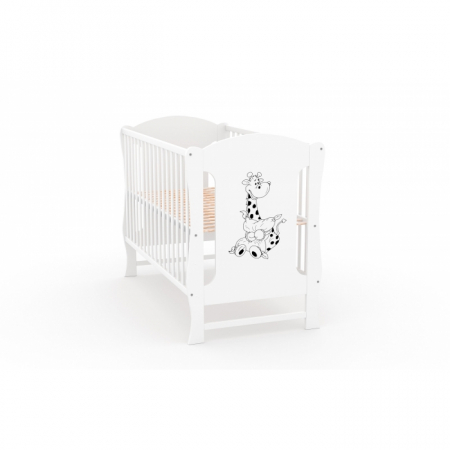 Patut fara sertar VESSANTI Zuza Alb + Saltea Cocos 8 cm [2]