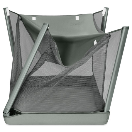 Patut multifunctional, Lionelo, Mila, 2 in 1, Saltea 4 cm cu spuma T25, 2 niveluri de inaltime, Pliere rapida, Intrare laterala, Geanta de transport inclusa, 0-36 luni, Pana la 15 kg, Verde [7]
